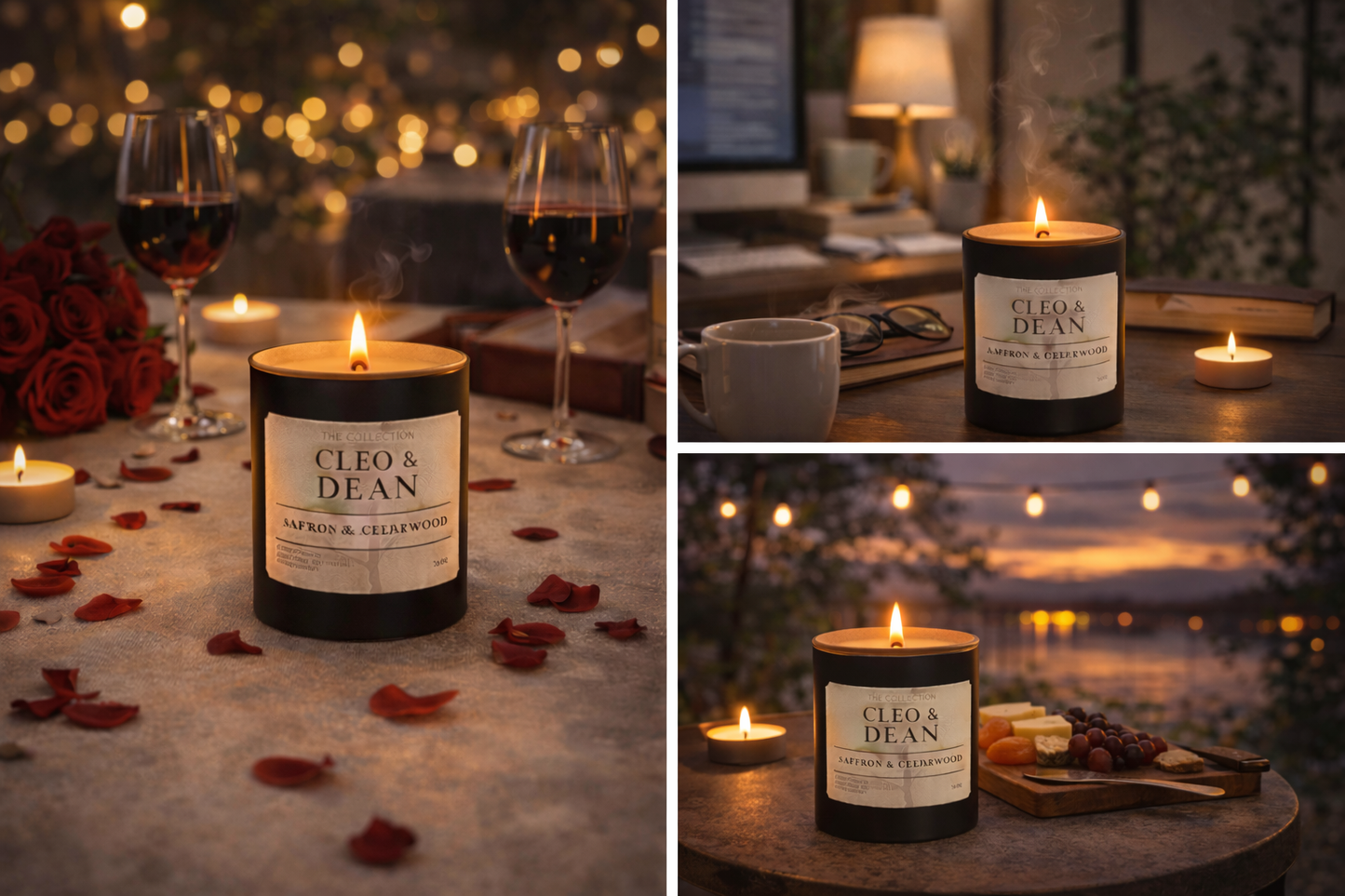 Saffron + Cedarwood - Luxury Candles