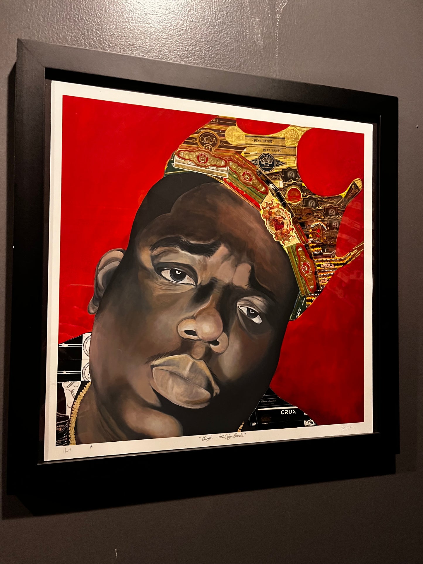 Biggie Print - limited cigar band art piece