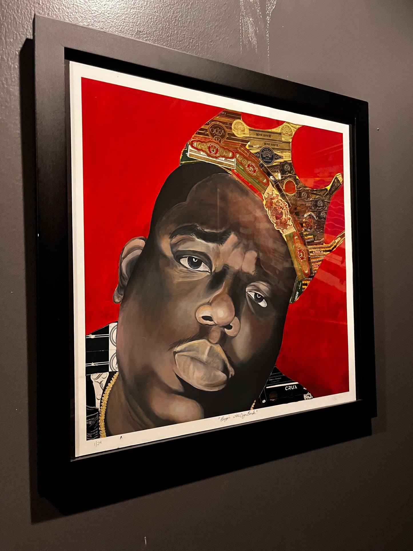 Biggie Print - limited cigar band art piece