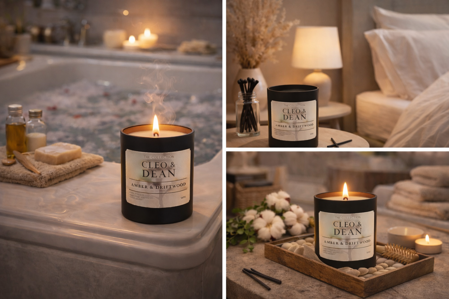 Amber & Driftwood - Luxury Candles