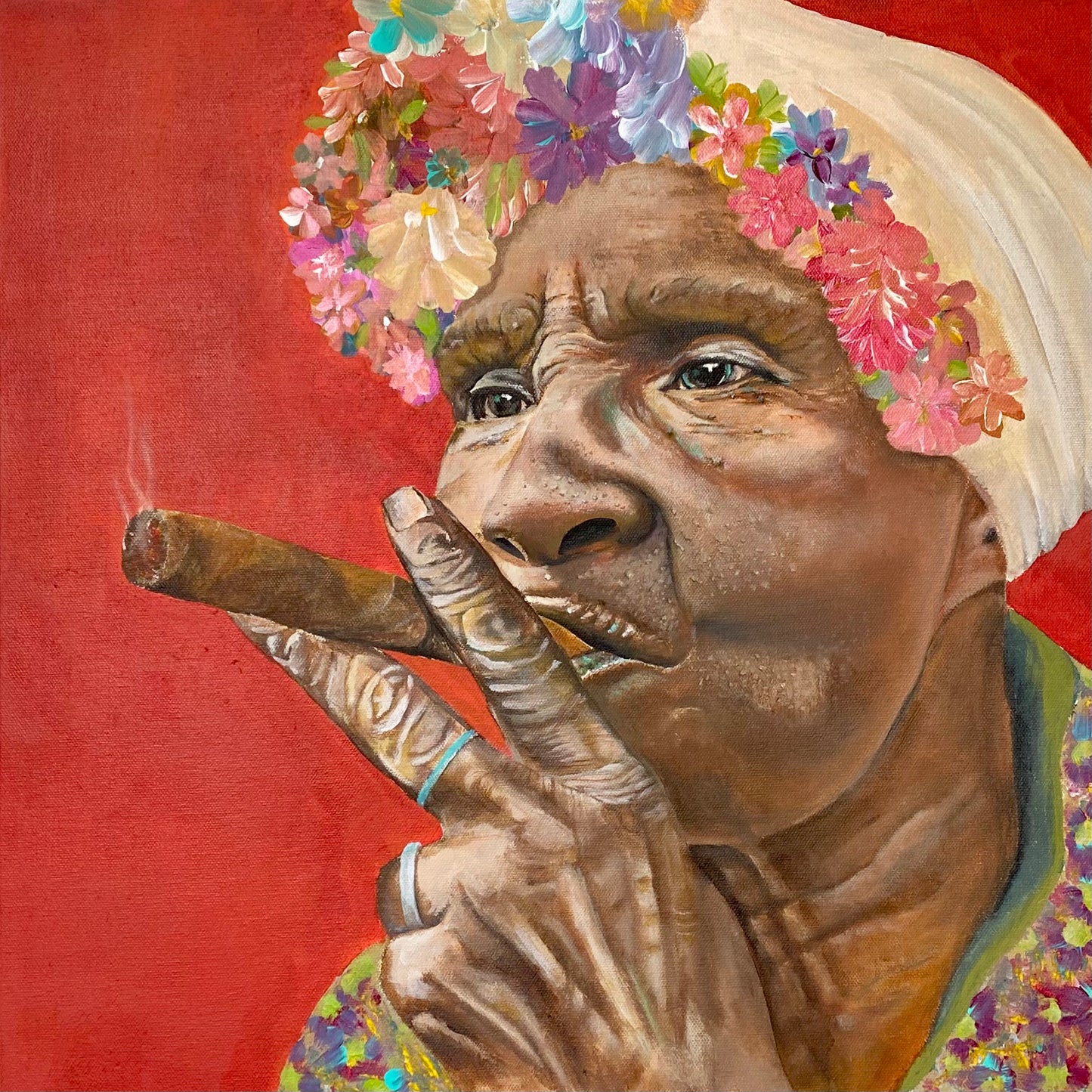 La Vida Del Cigarro - limited print 17”x17”